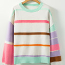  Love Kuza - Candy Cloud Stripe Sweater