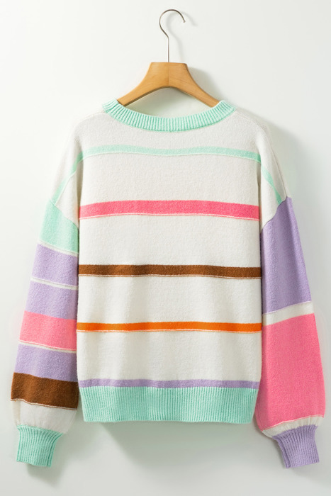 Love Kuza - Candy Cloud Stripe Sweater