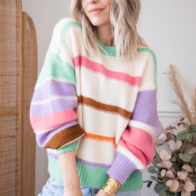Love Kuza - Candy Cloud Stripe Sweater