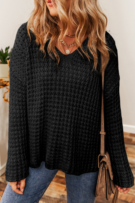 Love Kuza - Midnight Ease Knit Sweater