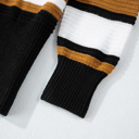  Love Kuza - Autumn Axis Striped Sweater