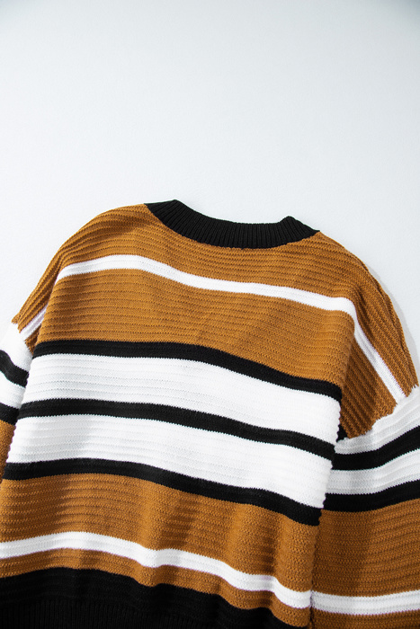 Love Kuza - Autumn Axis Striped Sweater