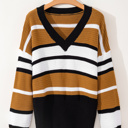  Love Kuza - Autumn Axis Striped Sweater