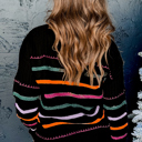  Love Kuza - Midnight Carnival Stripe Sweater