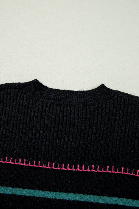 Love Kuza - Midnight Carnival Stripe Sweater