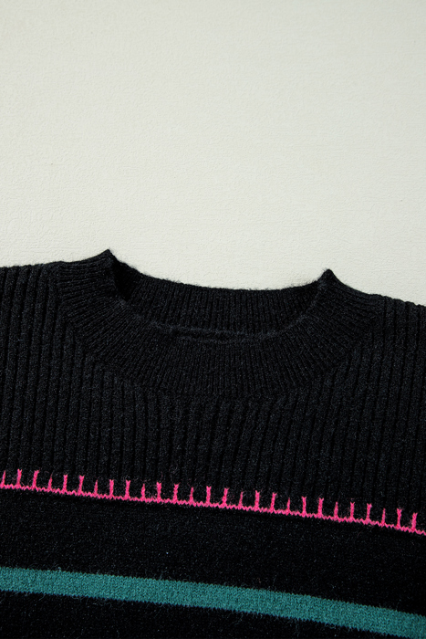 Love Kuza - Midnight Carnival Stripe Sweater