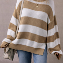  Love Kuza - Honeycomb Haven Striped Sweater