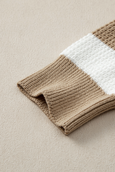 Love Kuza - Honeycomb Haven Striped Sweater