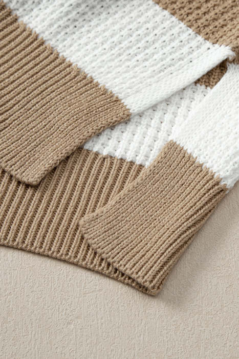 Love Kuza - Honeycomb Haven Striped Sweater