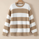  Love Kuza - Honeycomb Haven Striped Sweater