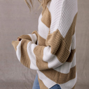  Love Kuza - Honeycomb Haven Striped Sweater
