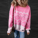  Love Kuza - Frosted Blush Geo Sweater