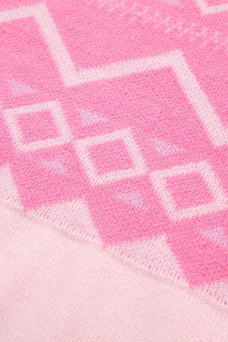 Love Kuza - Frosted Blush Geo Sweater