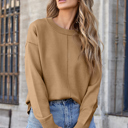  Love Kuza - Caramel Coastline Seam Sweater
