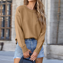  Love Kuza - Caramel Coastline Seam Sweater