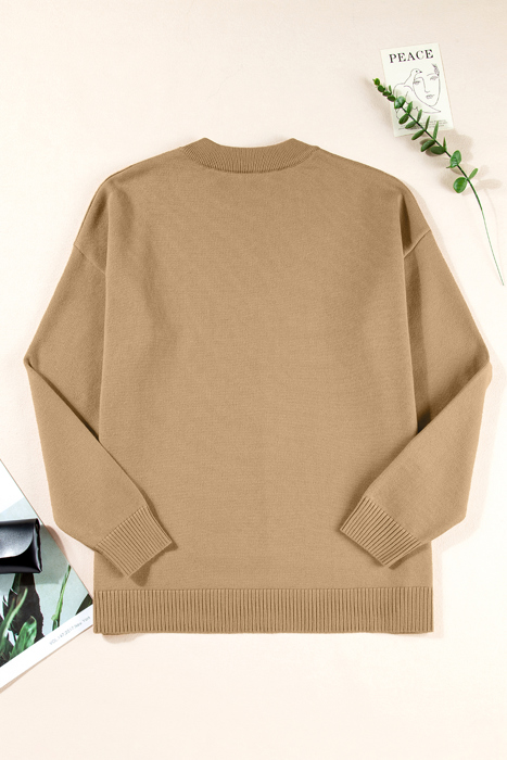Love Kuza - Caramel Coastline Seam Sweater