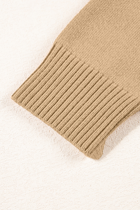 Love Kuza - Caramel Coastline Seam Sweater