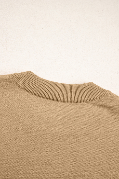 Love Kuza - Caramel Coastline Seam Sweater