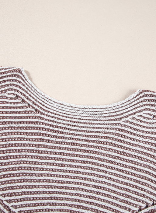 Love Kuza - Coffeehouse Calm Striped Sweater