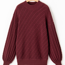  Love Kuza - Mulberry Luxe Cable Sweater