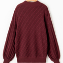  Love Kuza - Mulberry Luxe Cable Sweater