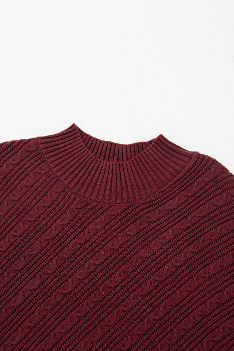 Love Kuza - Mulberry Luxe Cable Sweater
