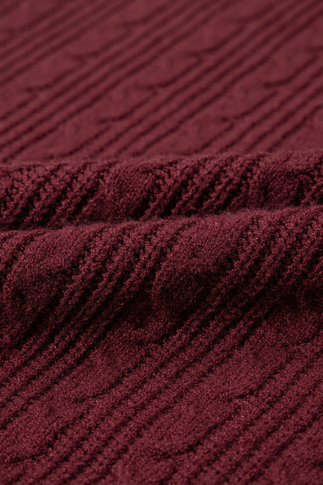 Love Kuza - Mulberry Luxe Cable Sweater