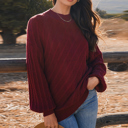  Love Kuza - Mulberry Luxe Cable Sweater