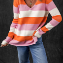  Love Kuza - Sunset Sorbet Stripe Sweater