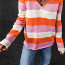  Love Kuza - Sunset Sorbet Stripe Sweater
