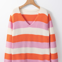  Love Kuza - Sunset Sorbet Stripe Sweater