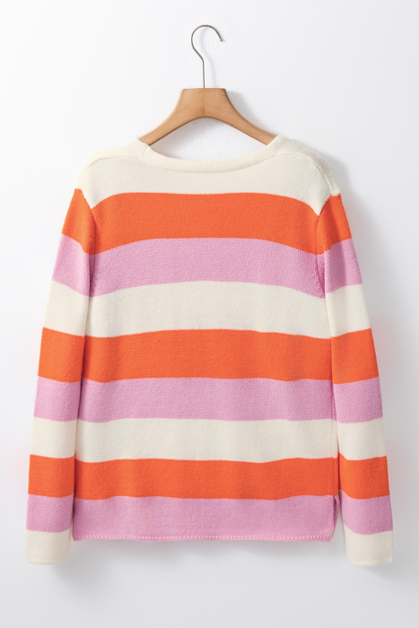 Love Kuza - Sunset Sorbet Stripe Sweater