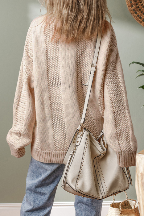 Love Kuza - Soft Sands Textured Sweater