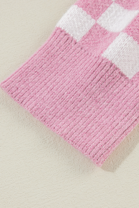 Love Kuza - Sweet Checkmate Polo Sweater