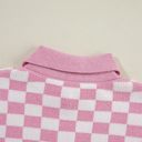  Love Kuza - Sweet Checkmate Polo Sweater