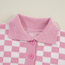  Love Kuza - Sweet Checkmate Polo Sweater
