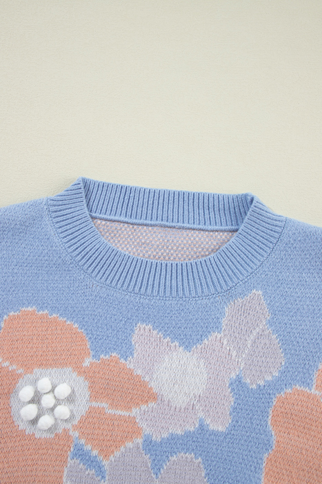 Love Kuza - Cloud Blossom Knit Sweater