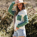  Love Kuza - Sage Trail Colorblock Sweater