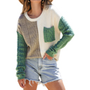  Love Kuza - Sage Trail Colorblock Sweater