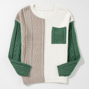  Love Kuza - Sage Trail Colorblock Sweater
