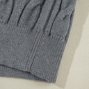  Love Kuza - Varsity Charm Cable Knit Sweater