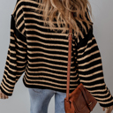  Love Kuza - Timeless Striped Knit Pullover Sweater