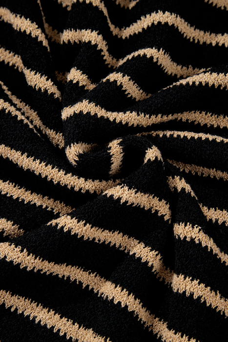 Love Kuza - Timeless Striped Knit Pullover Sweater