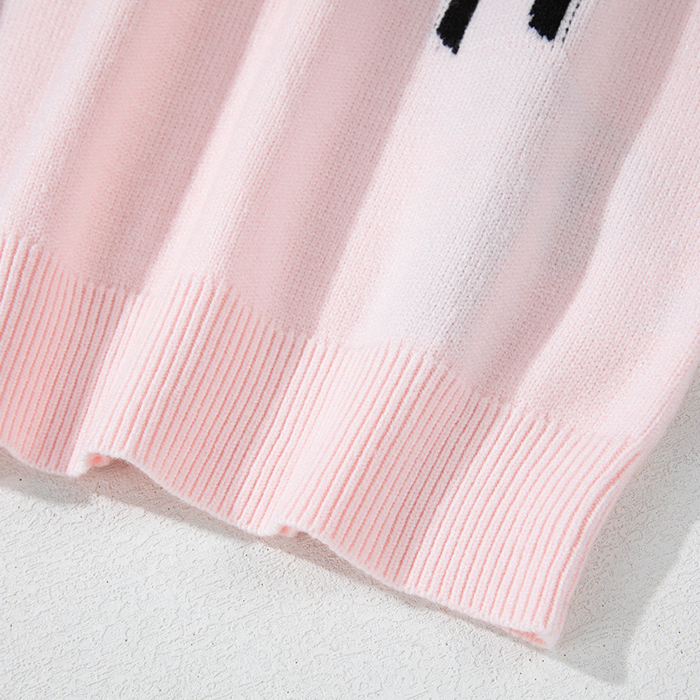 Love Kuza - Sweet Bow Charm Knit Sweater