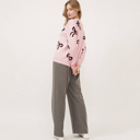  Love Kuza - Sweet Bow Charm Knit Sweater