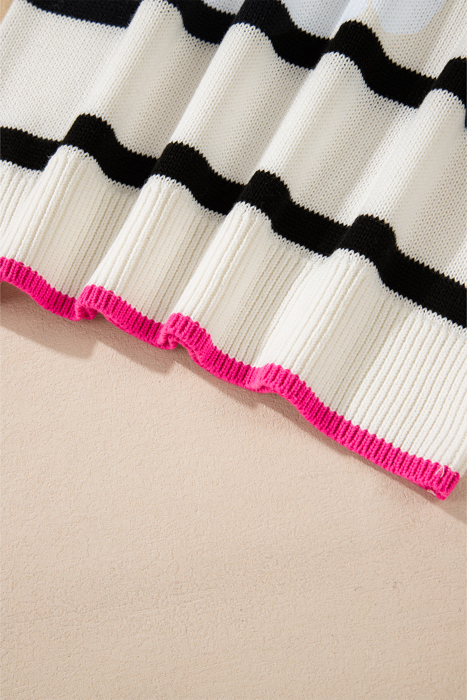 Love Kuza - Pop Stripe Contrast Sweater