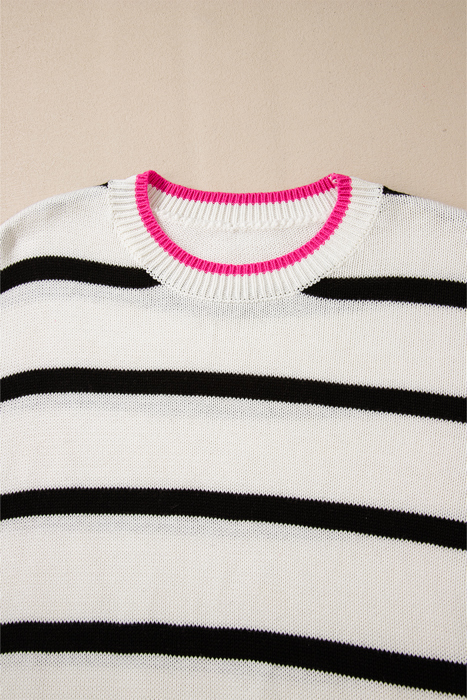 Love Kuza - Pop Stripe Contrast Sweater