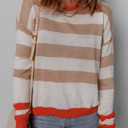  Love Kuza - Autumn Glow Stripe Light Sweater