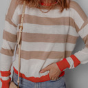  Love Kuza - Autumn Glow Stripe Light Sweater