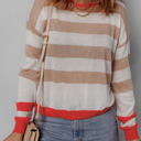  Love Kuza - Autumn Glow Stripe Light Sweater